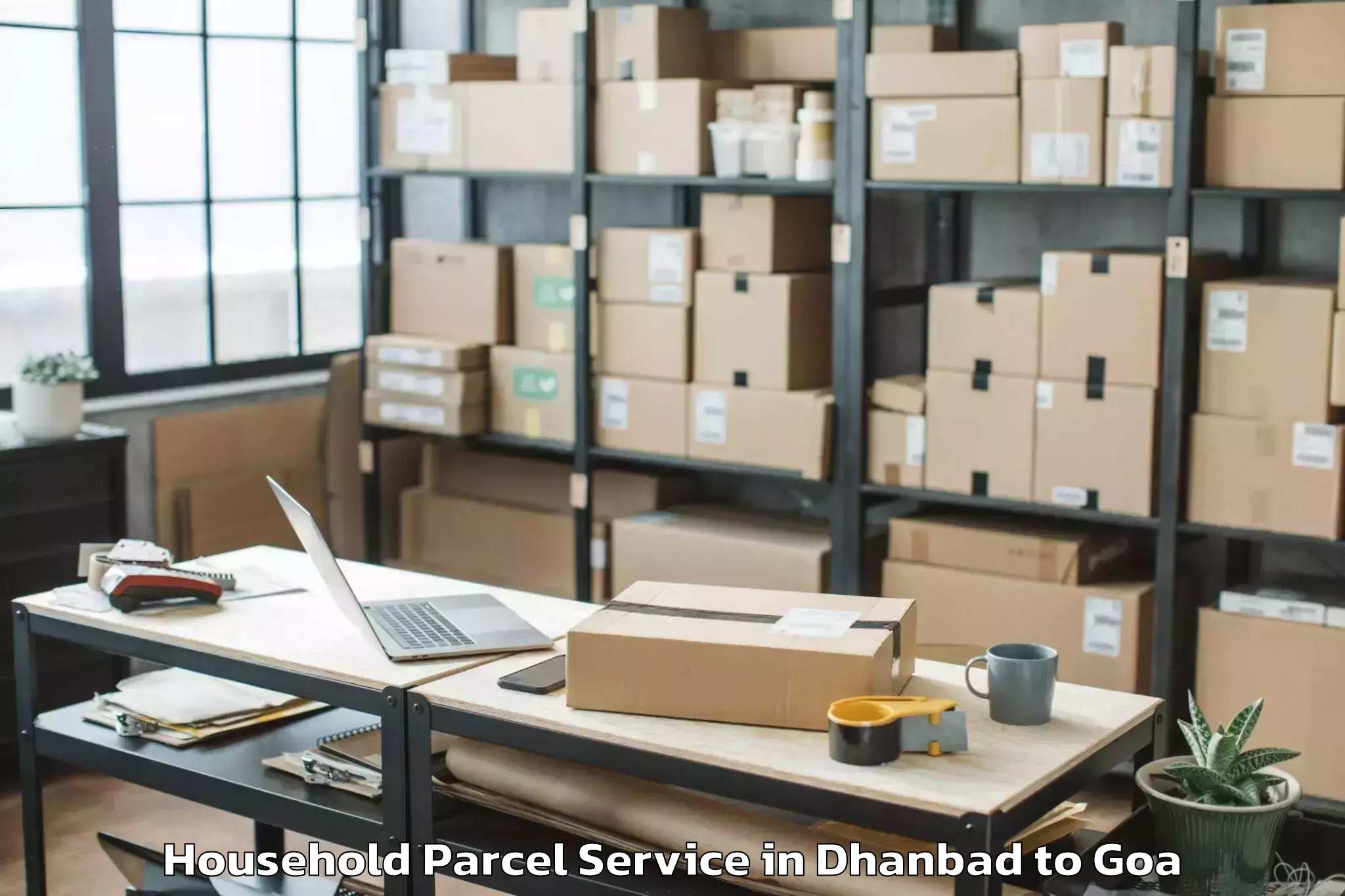 Book Dhanbad to Quepem Household Parcel Online